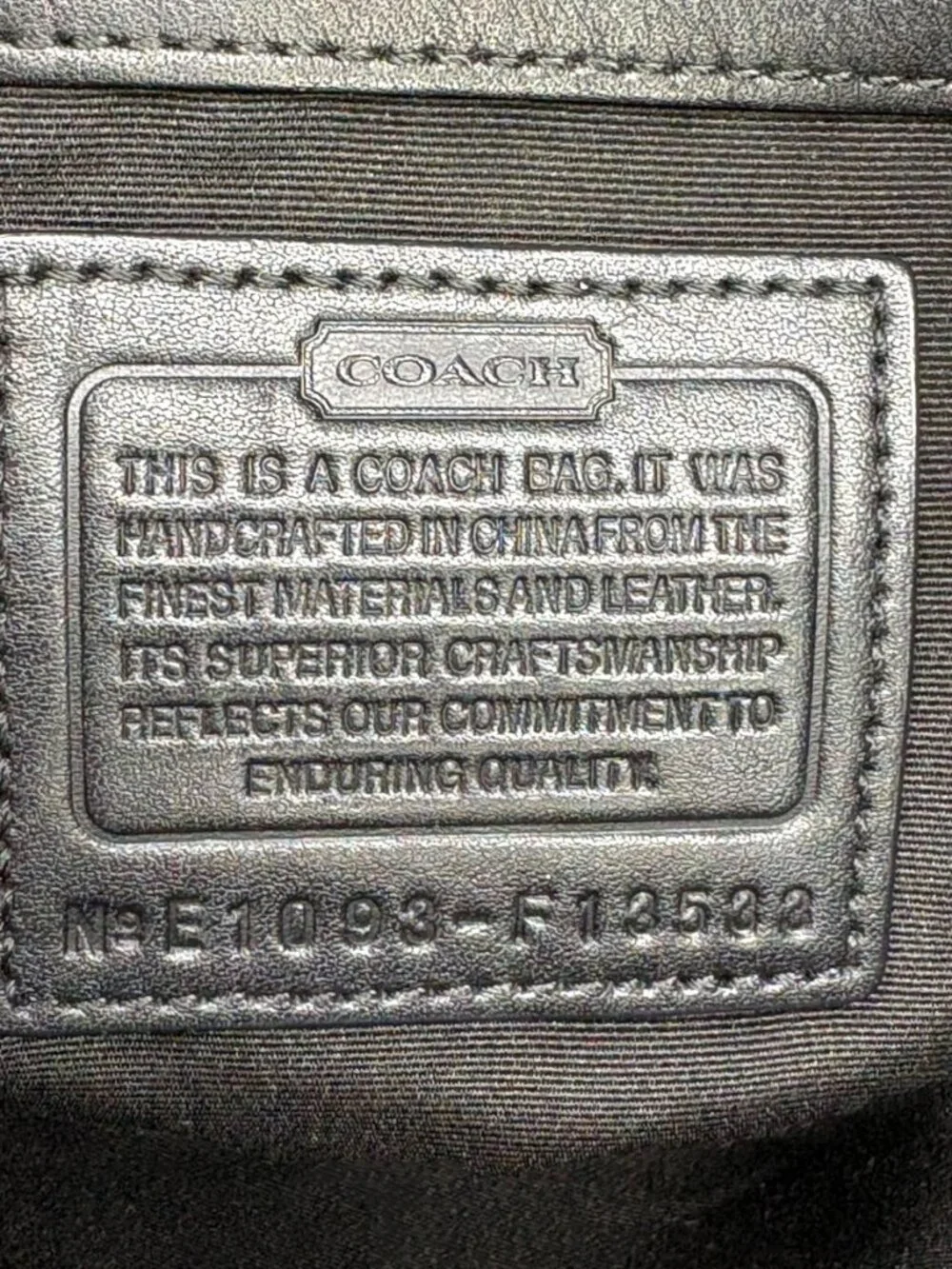 Coach F13533 Signature Stripe Framed Carryall Tote Shoulder Bag